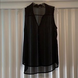 Flowy chiffon blouse tank